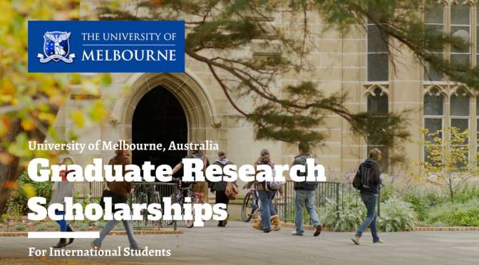 UNIVERSITY OF MELBOURNE GRADUATE RESEARCH SCHOLARSHIP