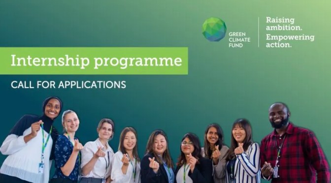GREEN CLIMATE FUND INDEPENDENT EVALUATION UNIT (IEU) INTERNSHIP PROGRAMME