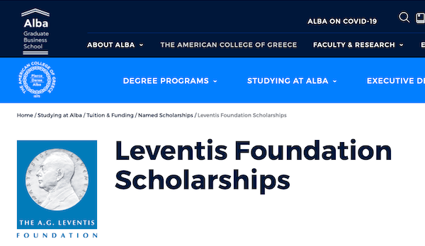 LEVENTIS FOUNDATION FULLY FUNDED SCHOLARSHIPS