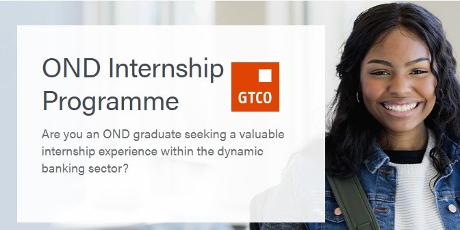 GTCO OND INTERNSHIP PROGRAMME