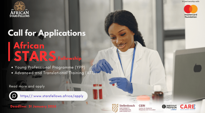 CALL FOR APPLICATION: AFRICAN STARS (YPP AND ATT) FELLOWSHIPS